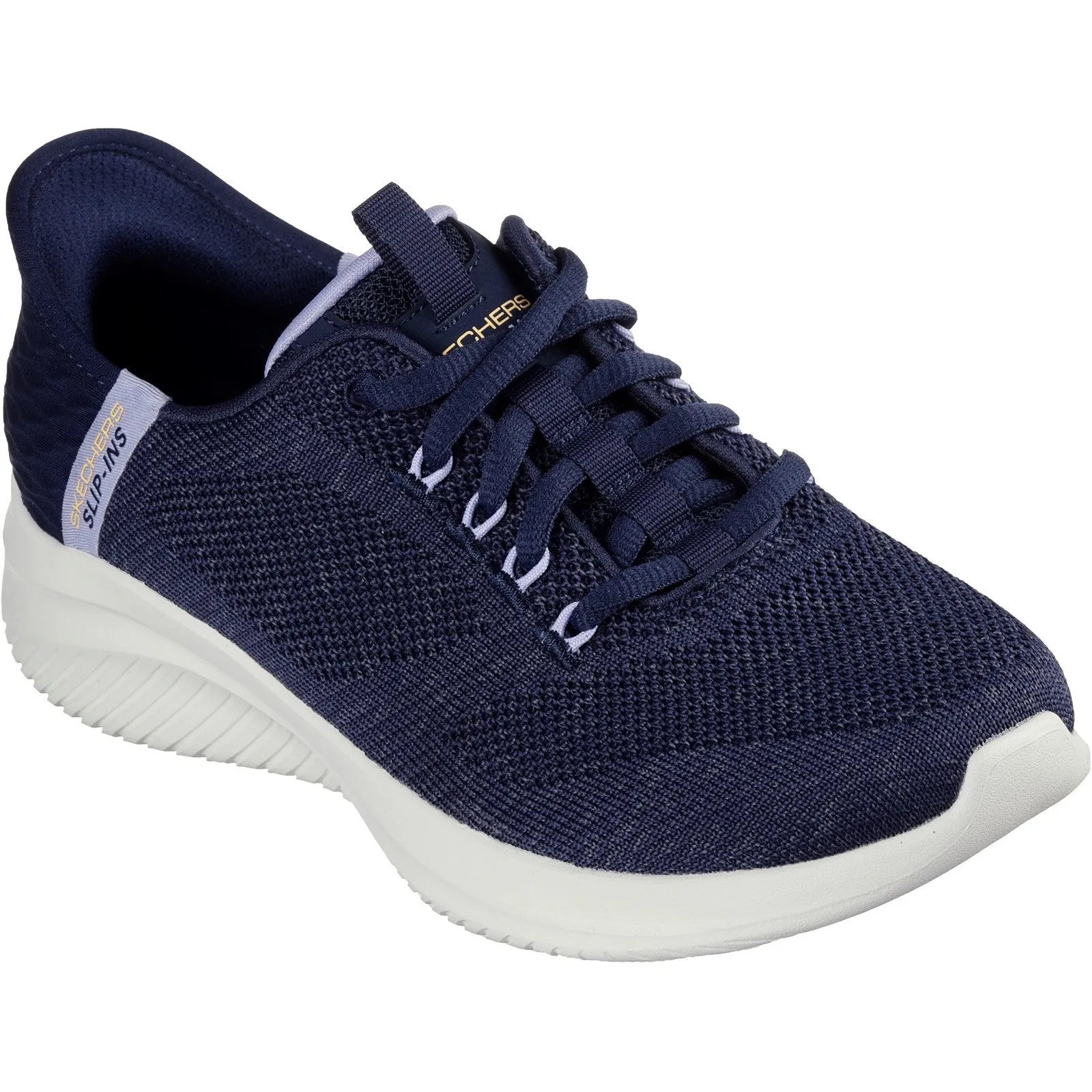Skechers Womens Ultra Flex 3.0 Easy Step Trainers - Navy sold by The Foot Factory product image thumbnail 2