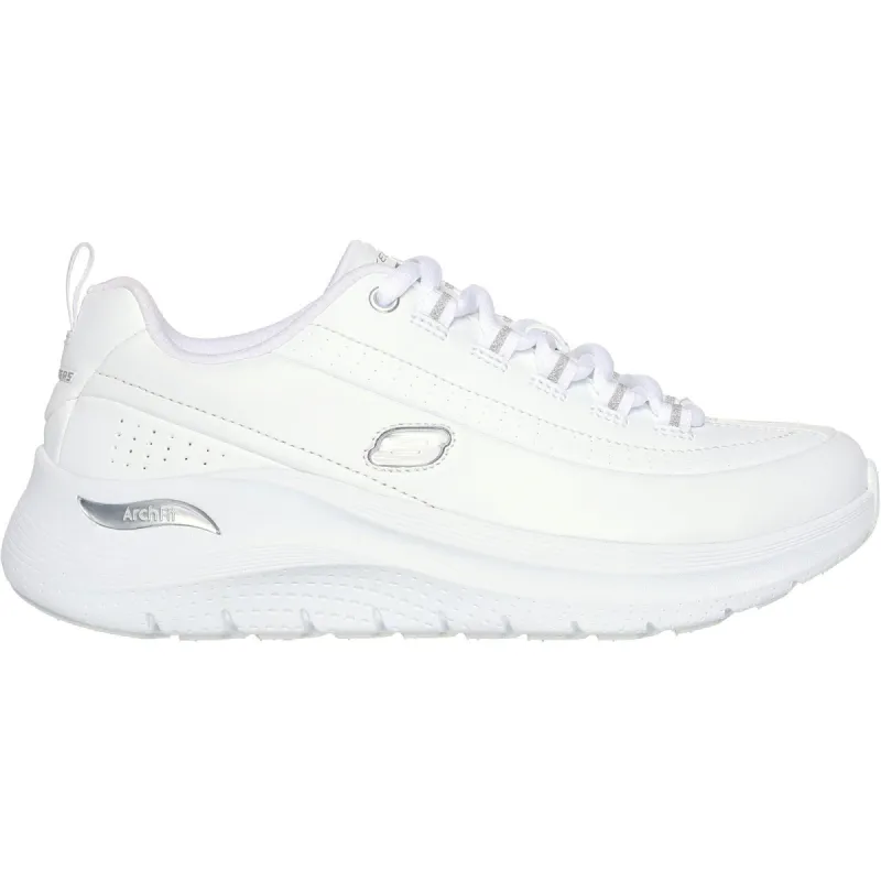 Skechers Womens Arch Fit 2.0 Star Bound Trainers - White sold by The Foot Factory