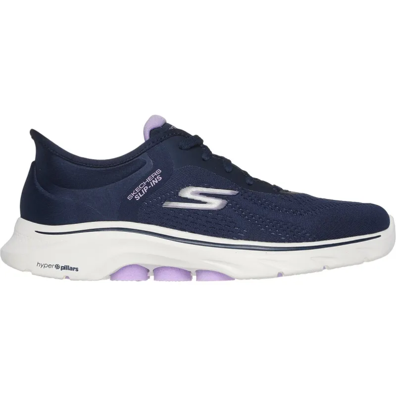 Skechers Womens Go Walk 7 Valin Trainers - Navy sold by The Foot Factory