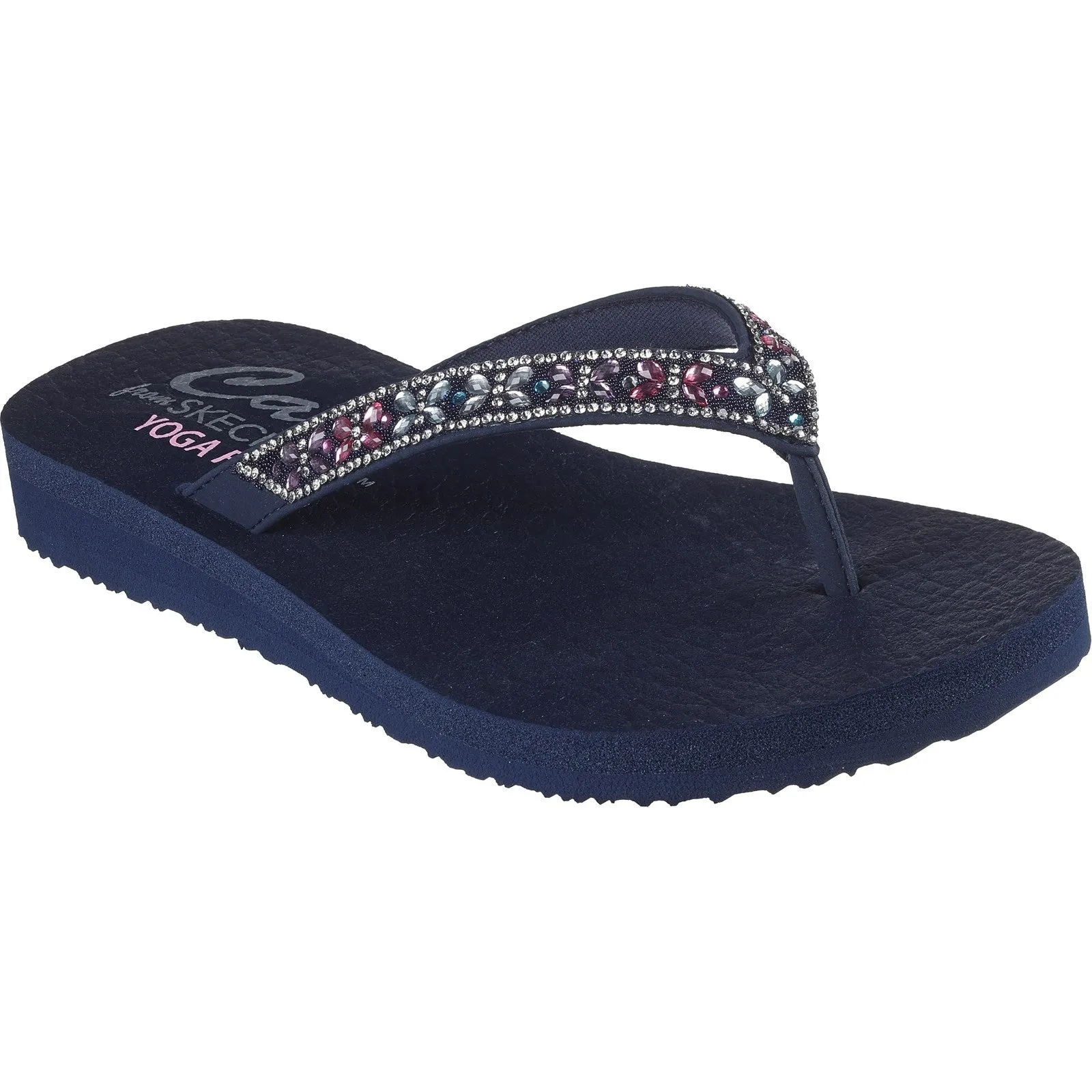 Skechers Womens Meditation Butterfly Garden Sandal - Navy sold by The Foot Factory product image thumbnail 2