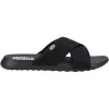 Hey Dude Womens Christi Slide Distressed Sandal - Black sold by The Foot Factory