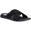 Hey Dude Womens Christi Slide Distressed Sandal - Black sold by The Foot Factory