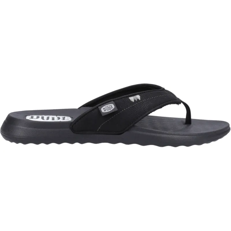 Hey Dude Womens Christi Flip Classic Sandal - Black sold by The Foot Factory