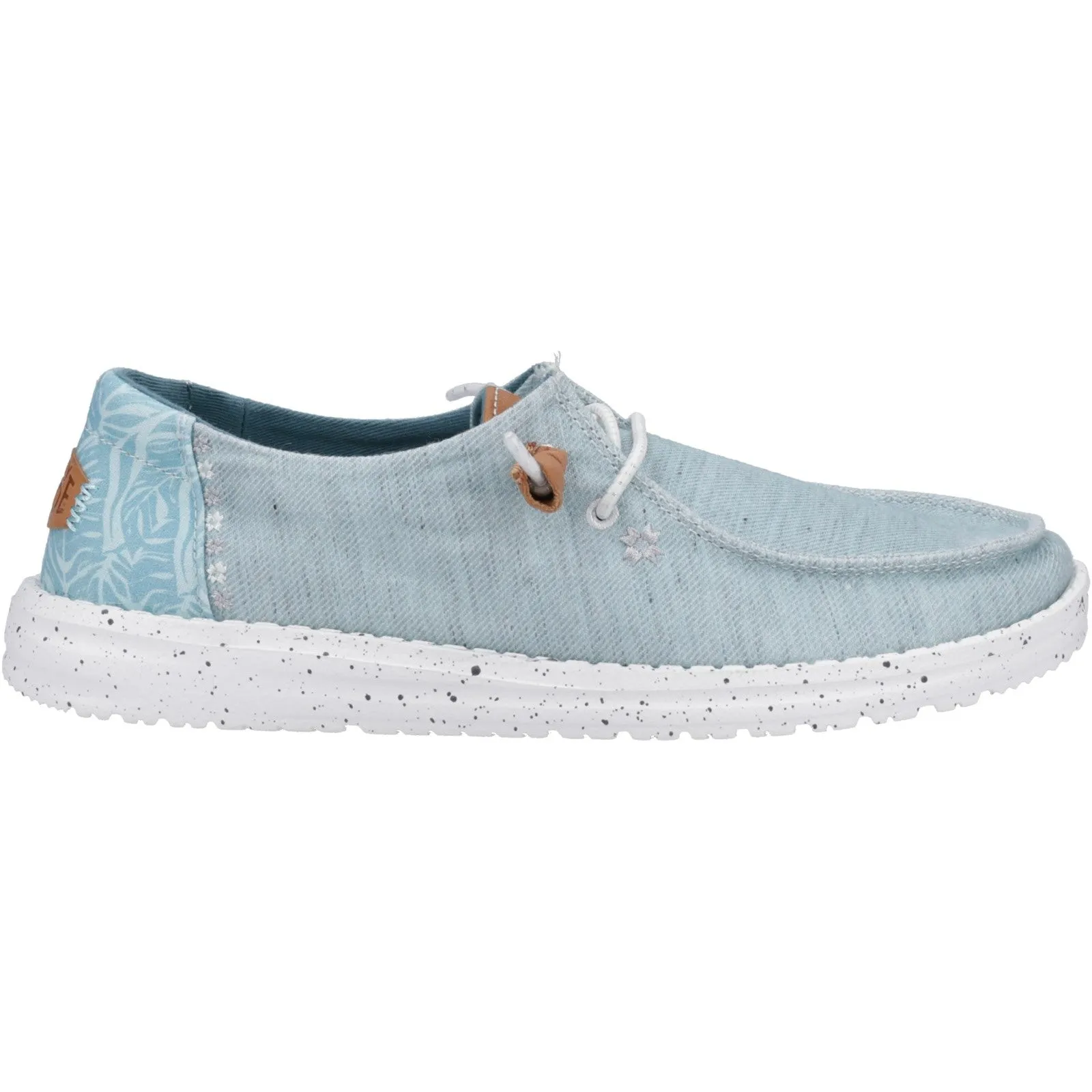 Hey Dude Womens Wendy Heathered Slub Tropical Shoe - Blue sold by The Foot Factory