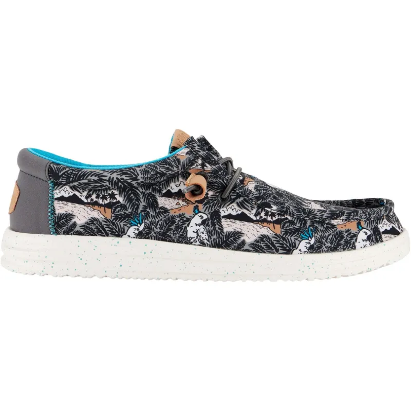 Hey Dude Mens Wally H2O Tropical Shoe - Black made by Hey Dude