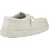 Hey Dude Mens Wally Canvas Shoe - Off White sold by The Foot Factory