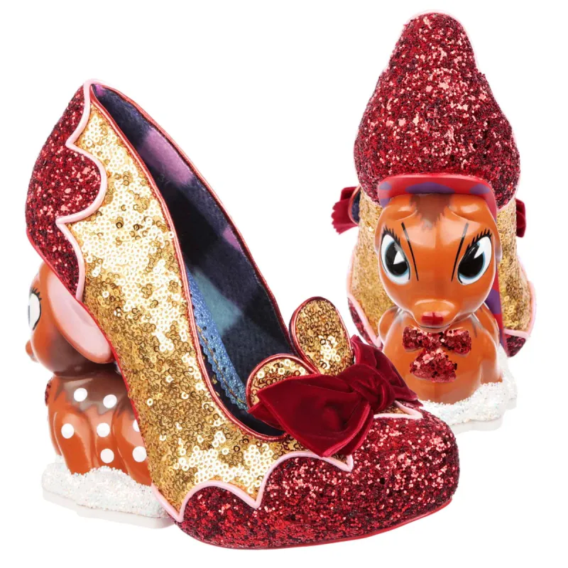 Irregular Choice Womens Looks Like Rain Dear High Heel - Red sold by The Foot Factory