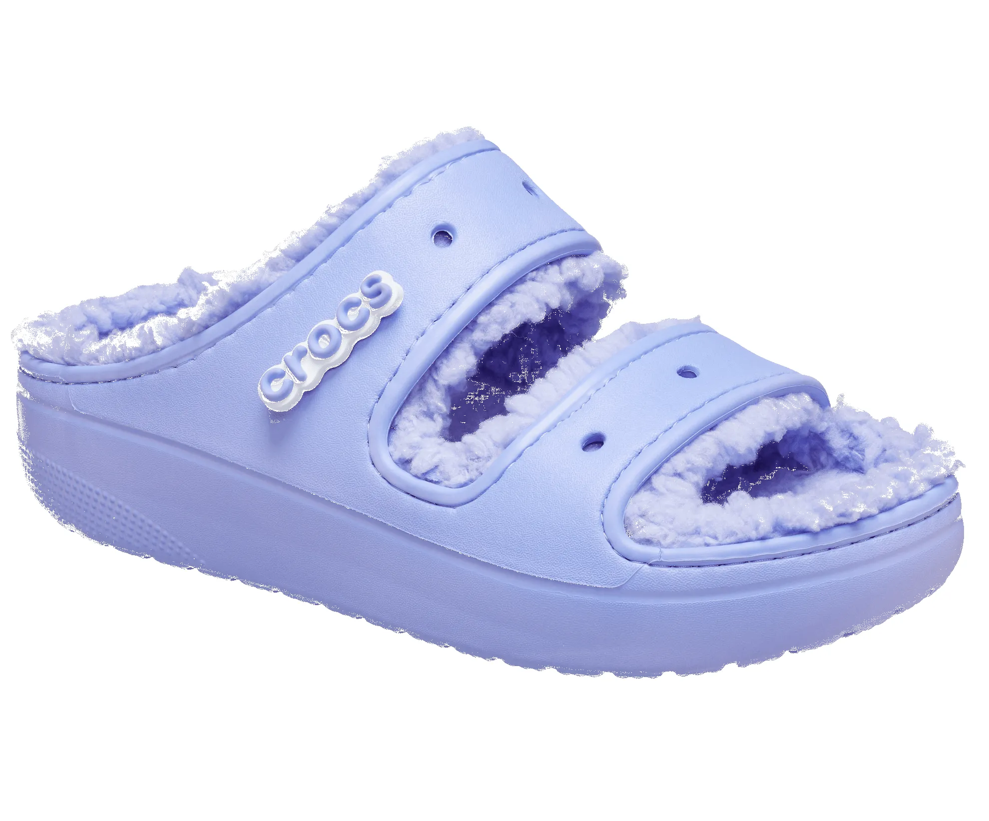 Crocs Unisex Classic Cozzzy Lined Sandal - Digital Violet sold by The Foot Factory product image thumbnail 5
