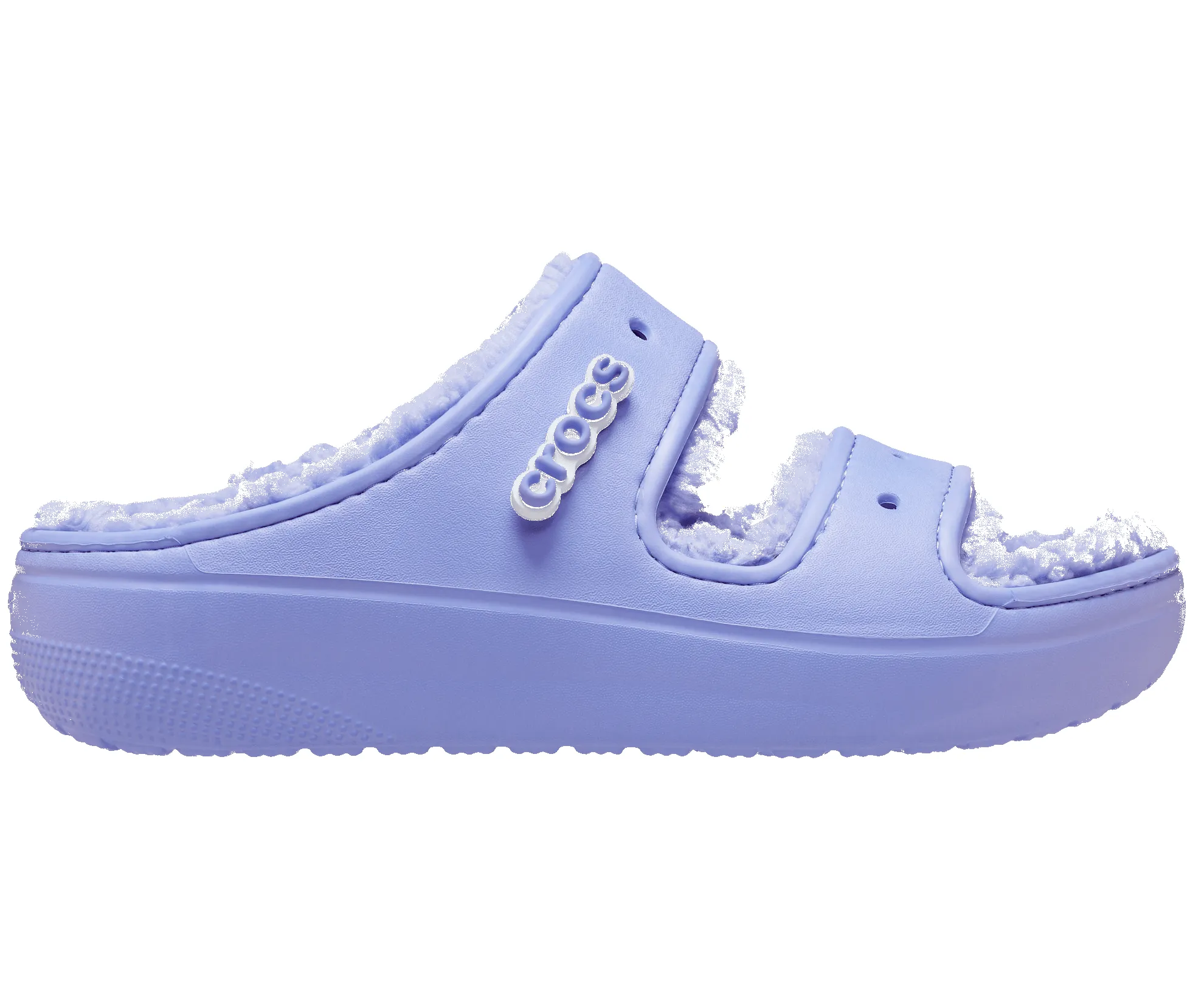 Crocs Unisex Classic Cozzzy Lined Sandal - Digital Violet sold by The Foot Factory