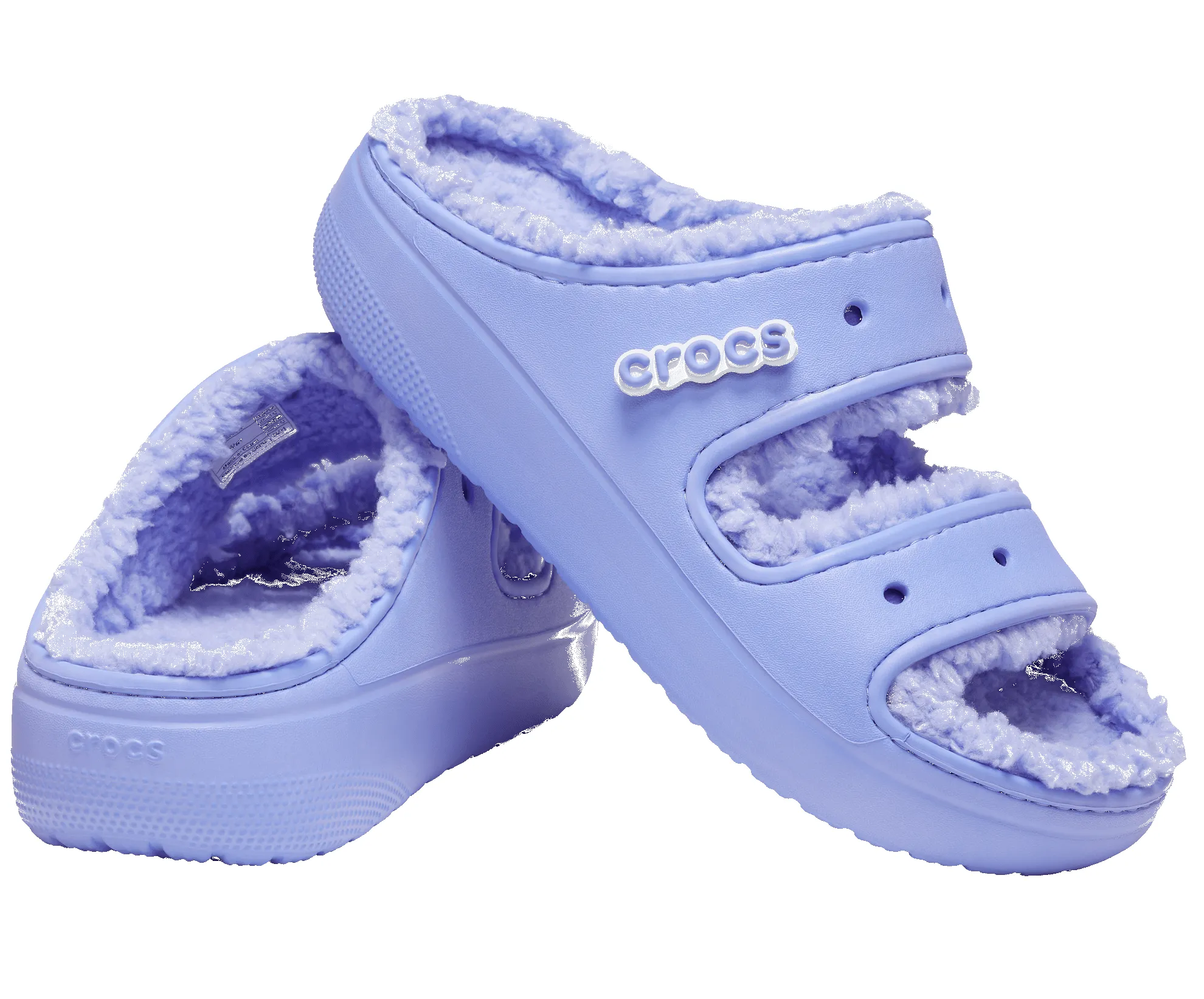 Crocs Unisex Classic Cozzzy Lined Sandal - Digital Violet sold by The Foot Factory product image thumbnail 2