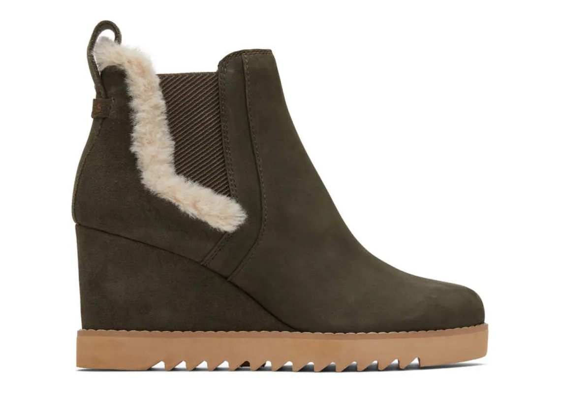 TOMS Womens Maddie Boot - Tarmac Olive made by Toms
