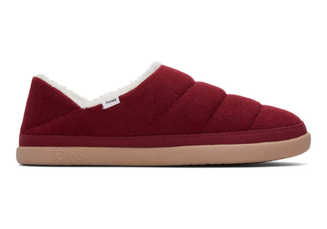 TOMS Womens Ezra Slippers - Red sold by The Foot Factory