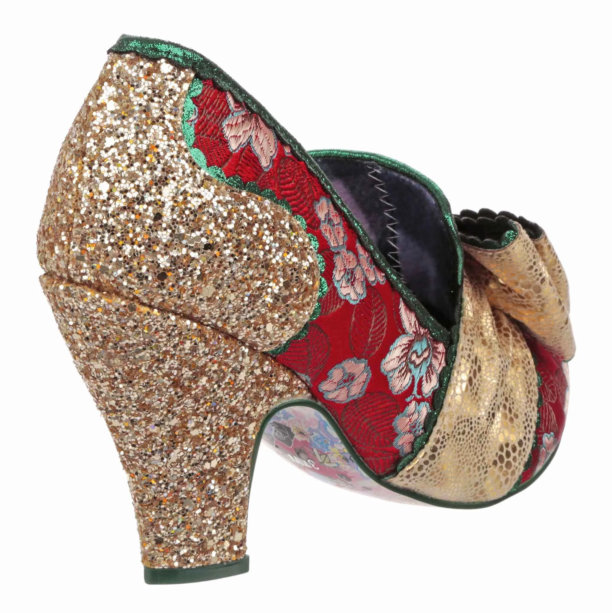 Irregular Choice Womens All The Time High Heel - Red / Gold sold by The Foot Factory product image thumbnail 3