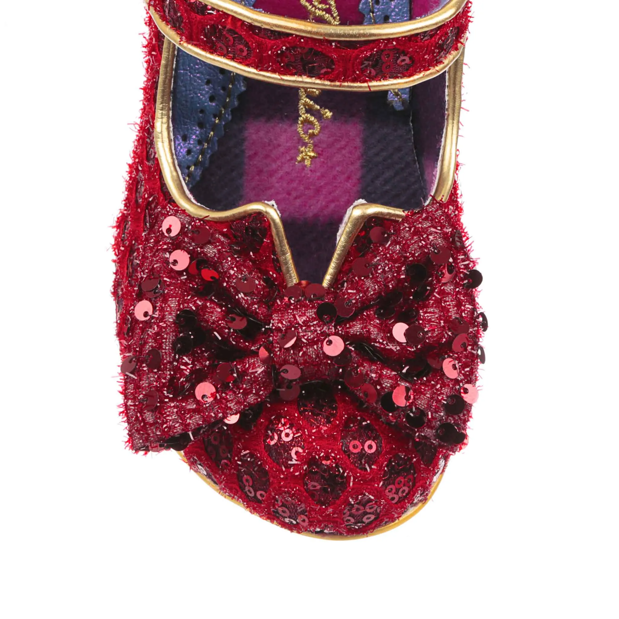 Irregular Choice Womens Fancy That High Heel - Red Glitter sold by The Foot Factory product image thumbnail 5