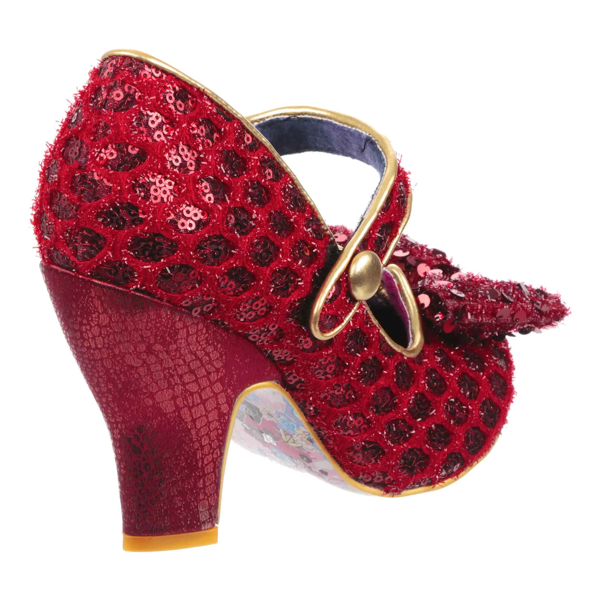 Irregular Choice Womens Fancy That High Heel - Red Glitter sold by The Foot Factory product image thumbnail 3