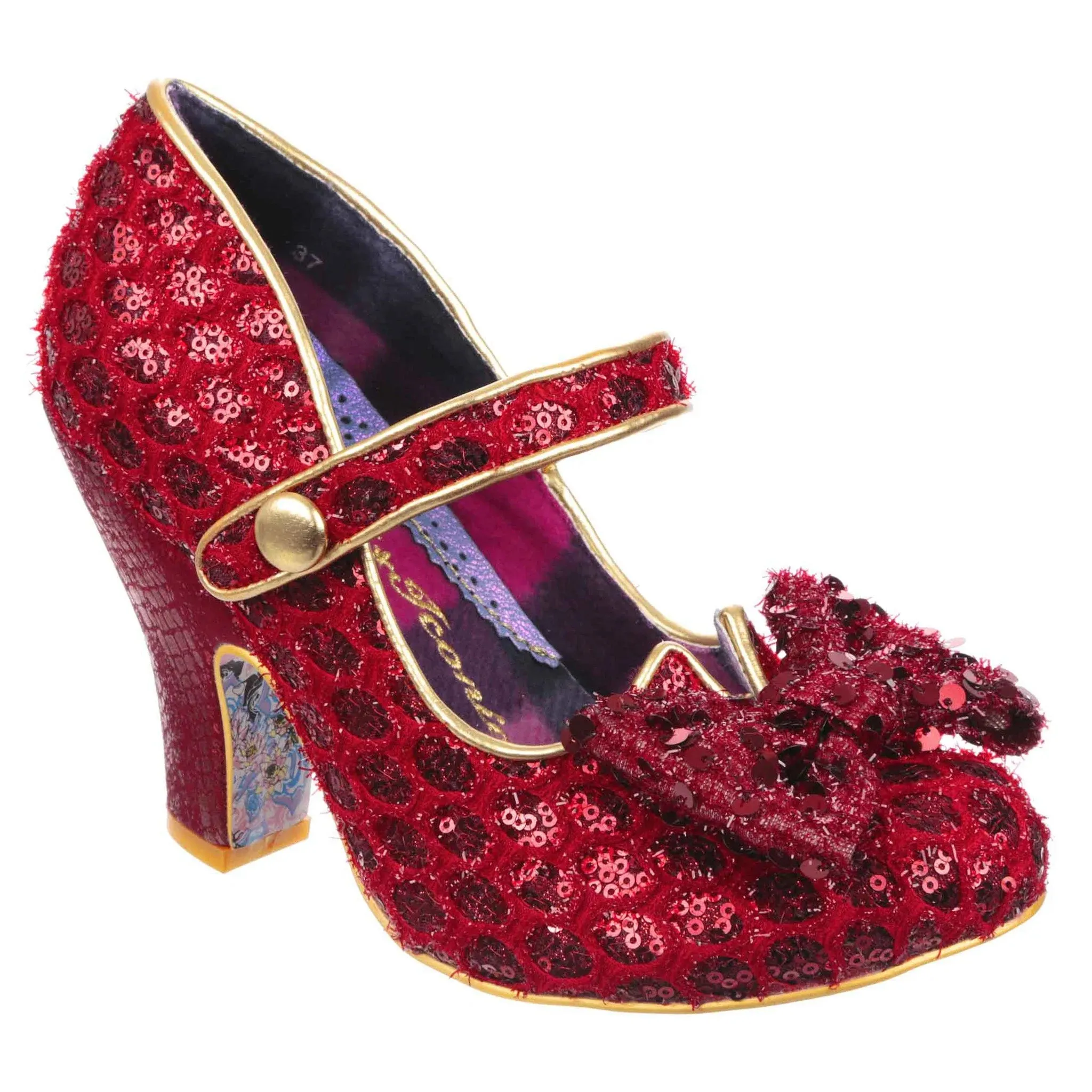 Irregular Choice Womens Fancy That High Heel - Red Glitter sold by The Foot Factory product image thumbnail 2