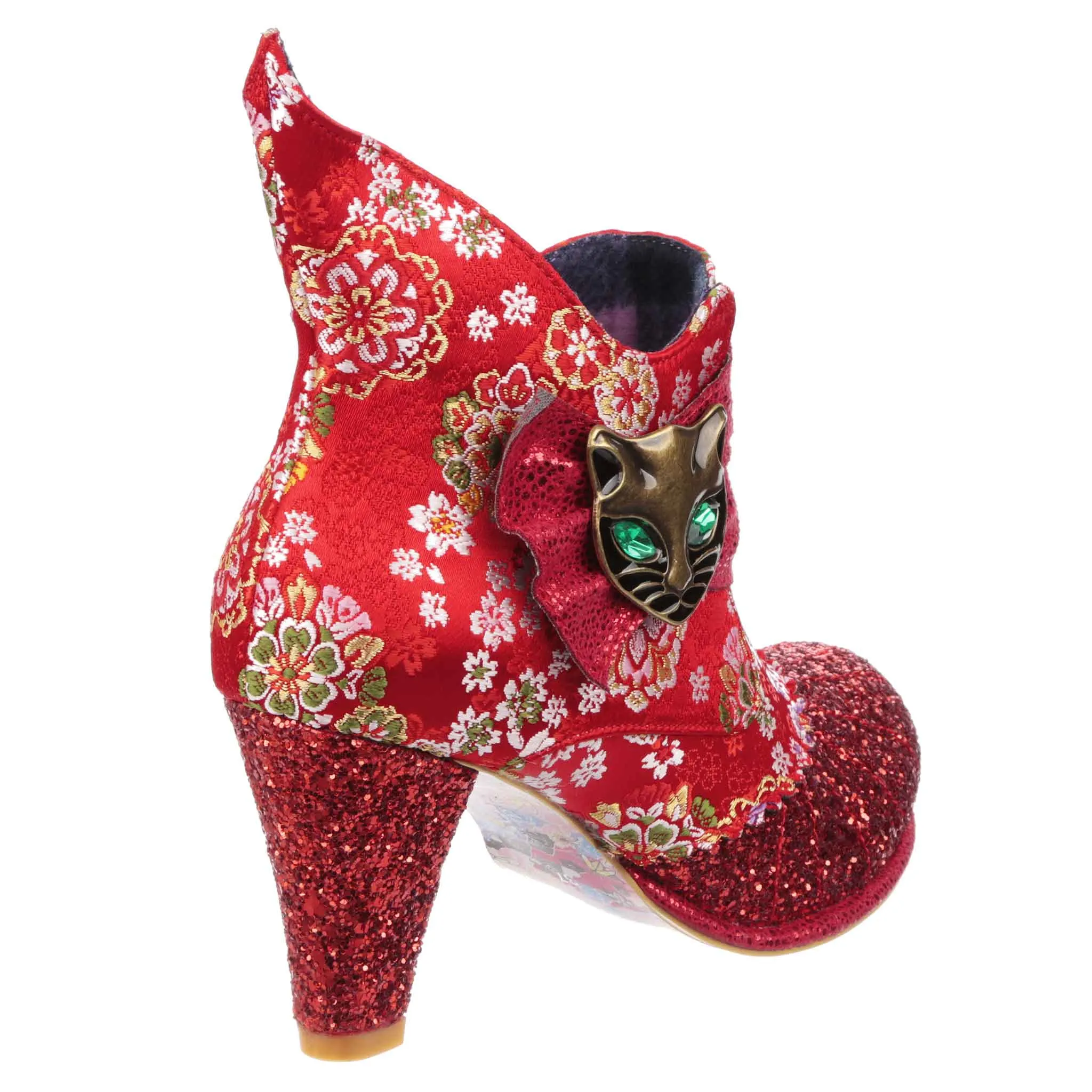 Irregular Choice Womens Miaow High Heel - Red Glitter sold by The Foot Factory product image thumbnail 3