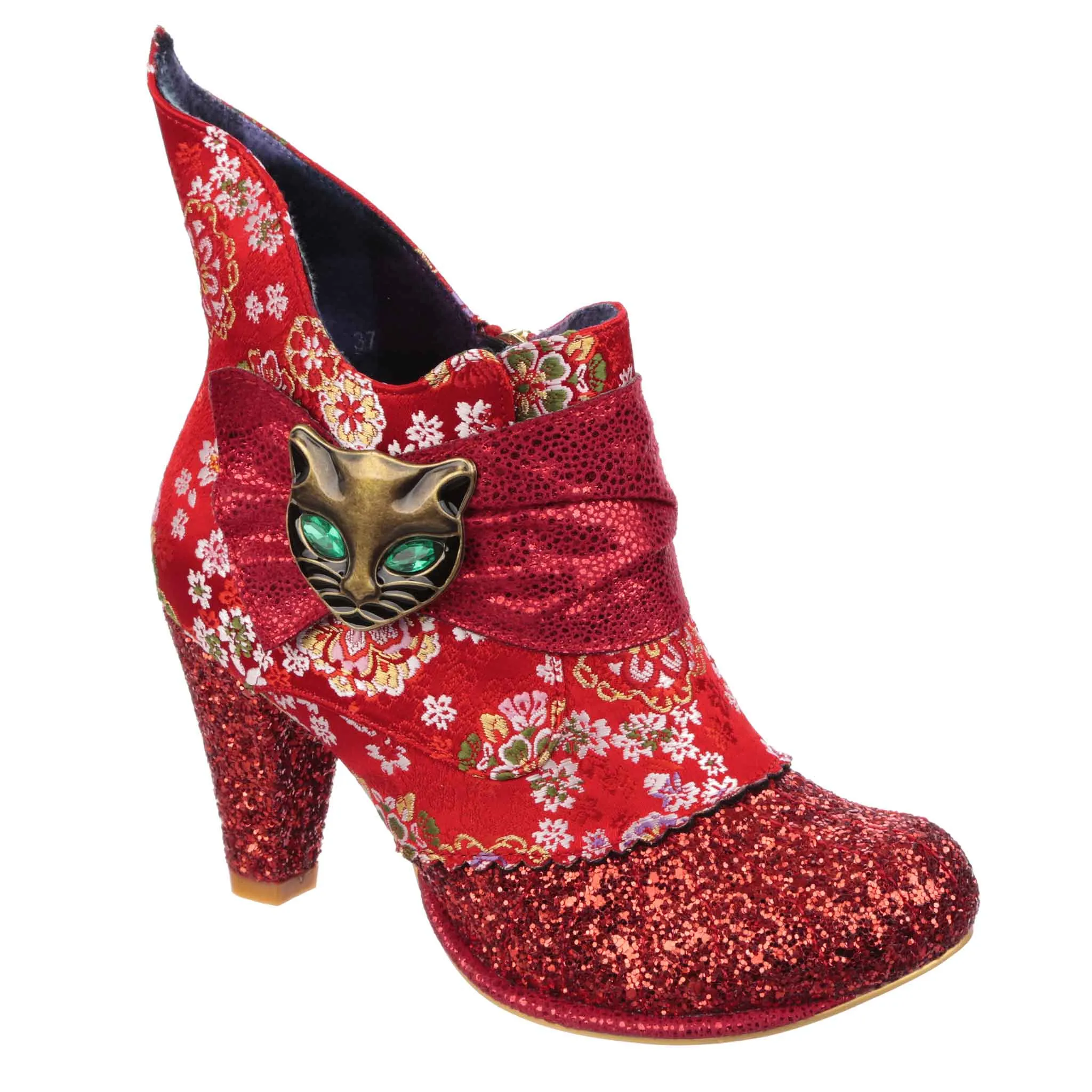 Irregular Choice Womens Miaow High Heel - Red Glitter sold by The Foot Factory product image thumbnail 2