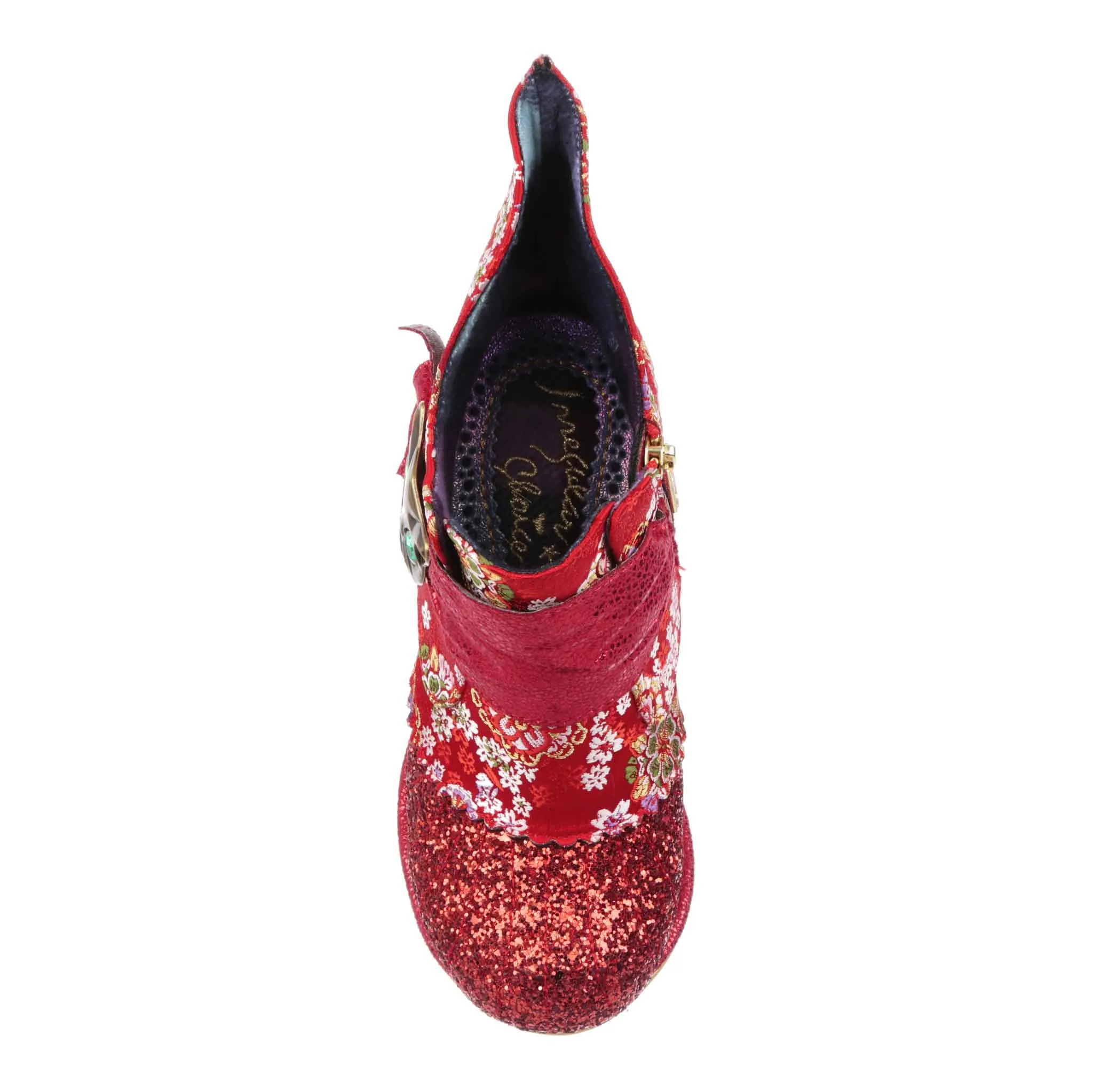 Irregular Choice Womens Miaow High Heel - Red Glitter sold by The Foot Factory product image thumbnail 4