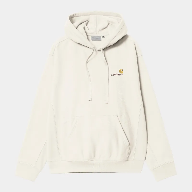 Carhartt WIP Mens American Script Hoodie - Wax sold by The Foot Factory