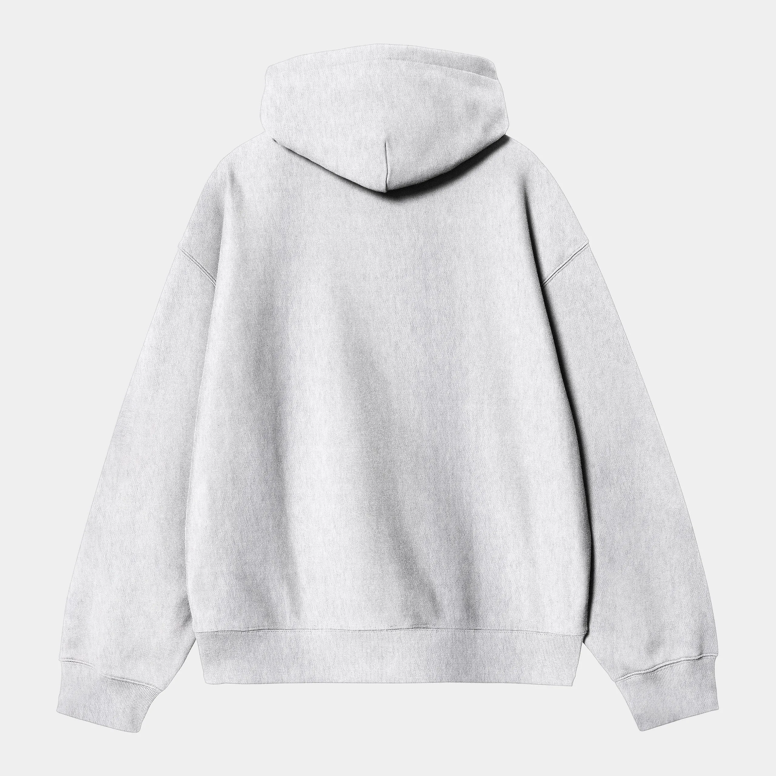 Carhartt WIP Mens Label Script Sweat Hoodie - Ash Heather sold by The Foot Factory product image thumbnail 2