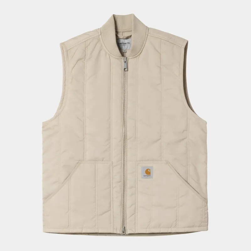 Carhartt WIP Mens Lachlan Vest Liner - Fleur De Sel sold by The Foot Factory