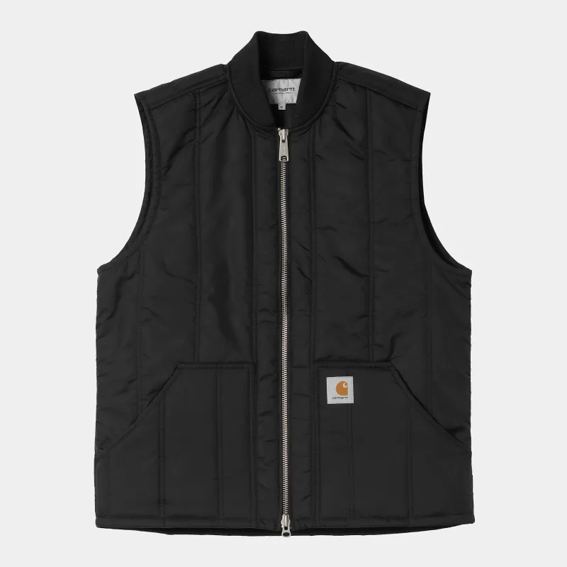 Carhartt WIP Mens Lachlan Vest Liner - Black sold by The Foot Factory