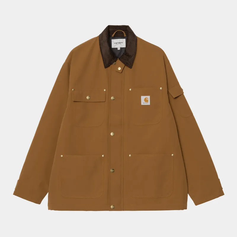 Carhartt WIP Mens Clapton Jacket - Hamilton Brown / Tobacco sold by The Foot Factory
