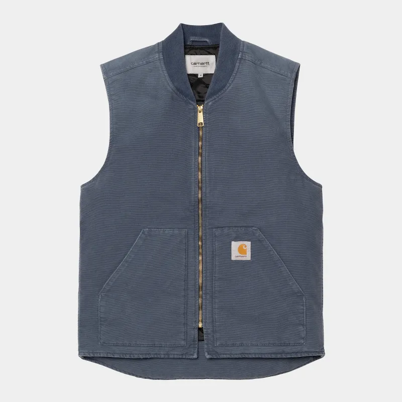 Carhartt WIP Mens Classic Vest - Dusky Blue Stone Canvas sold by The Foot Factory