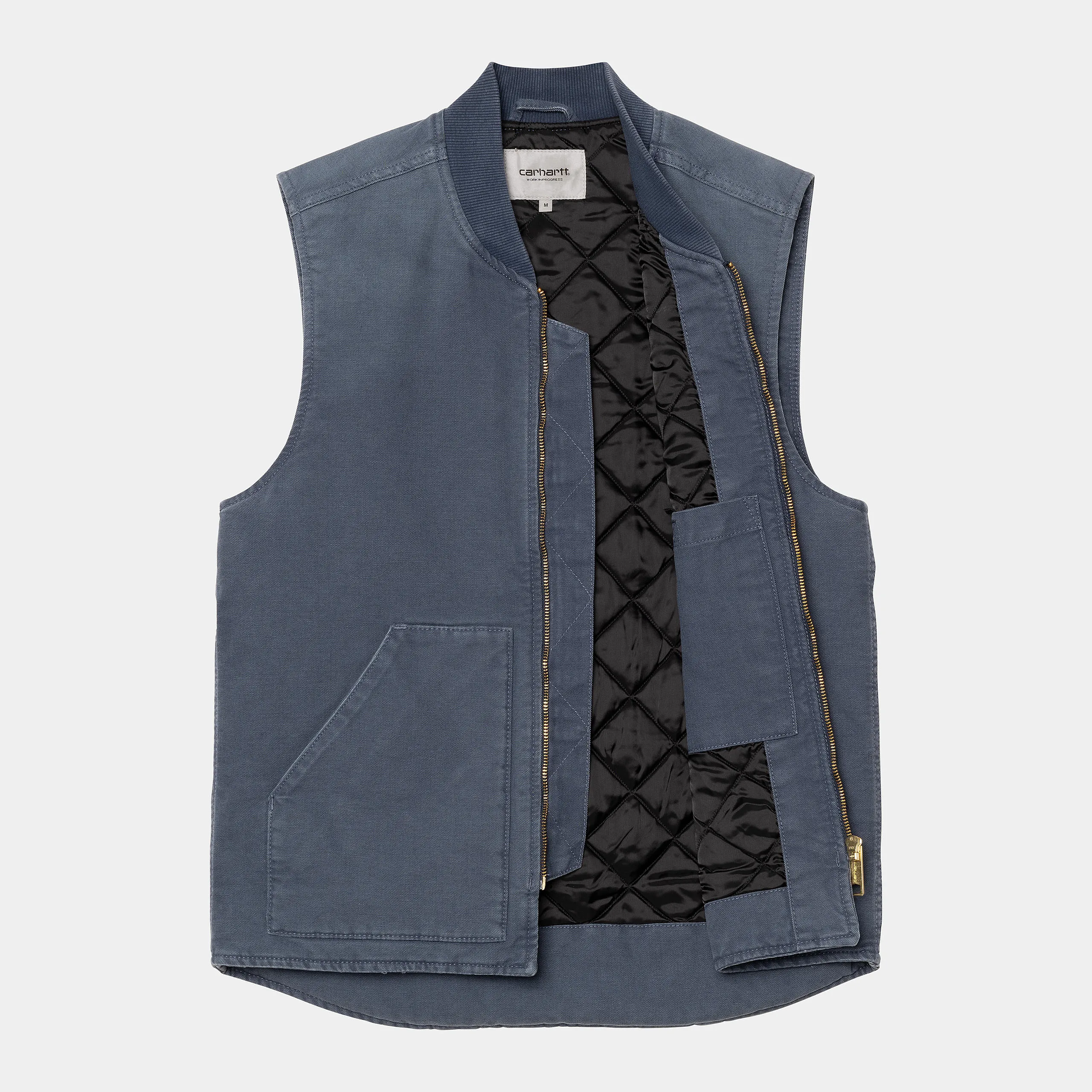 Carhartt WIP Mens Classic Vest - Dusky Blue Stone Canvas sold by The Foot Factory product image thumbnail 3