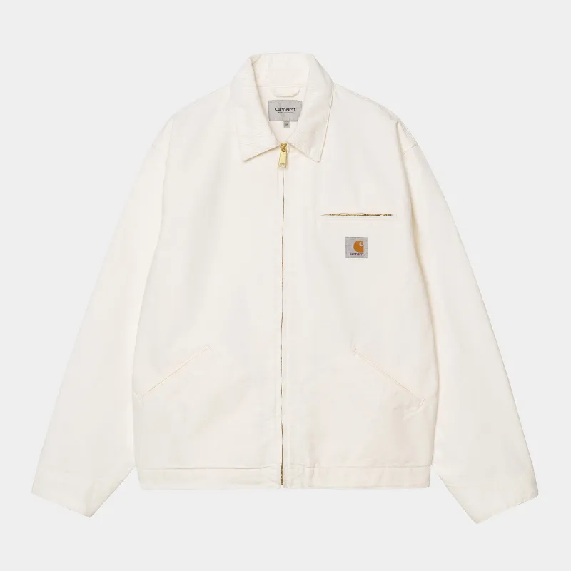 Carhartt WIP Mens OG Detroit Jacket - Wax Aged Canvas sold by The Foot Factory