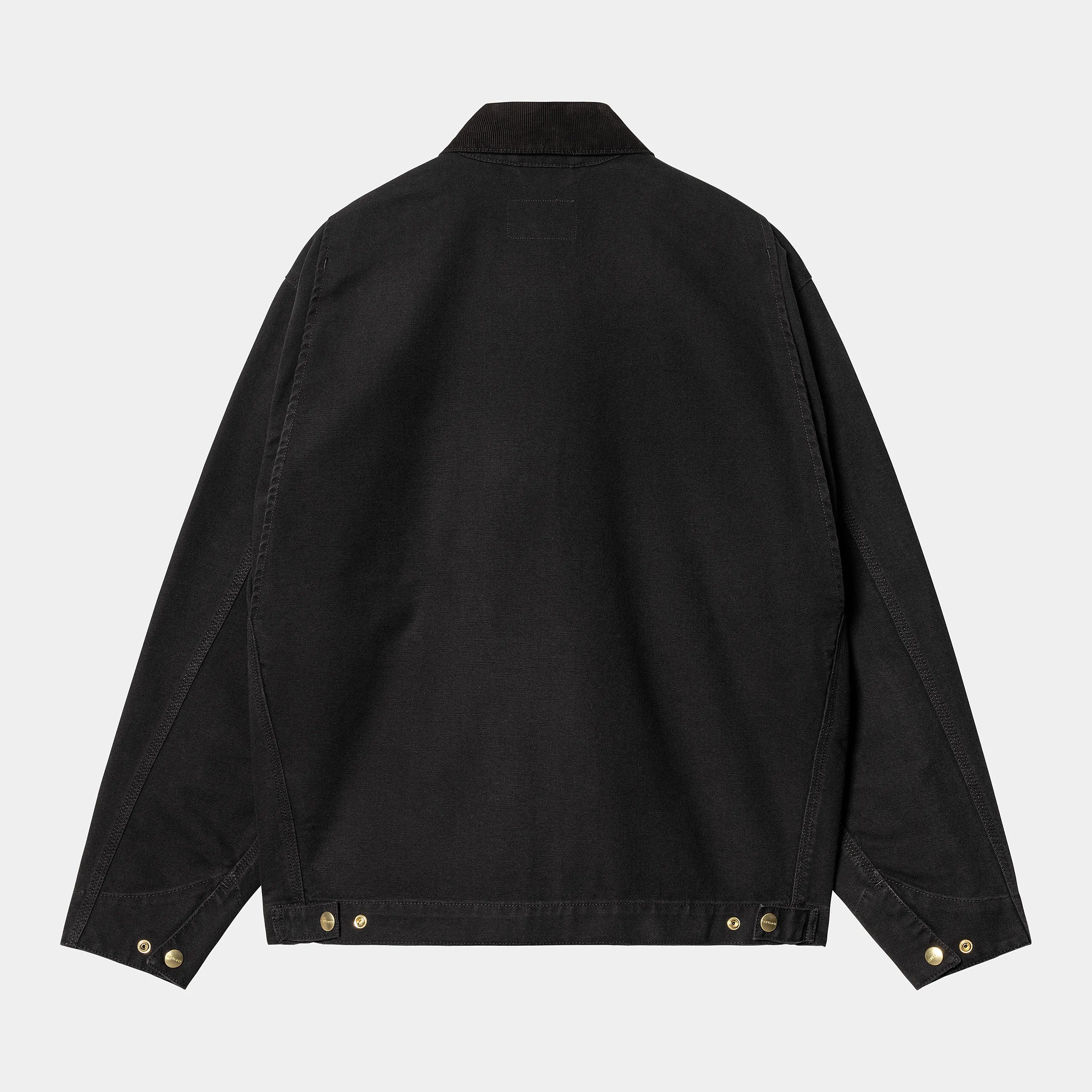 Carhartt WIP Mens OG Detroit Jacket - Black Aged Canvas sold by The Foot Factory product image thumbnail 2