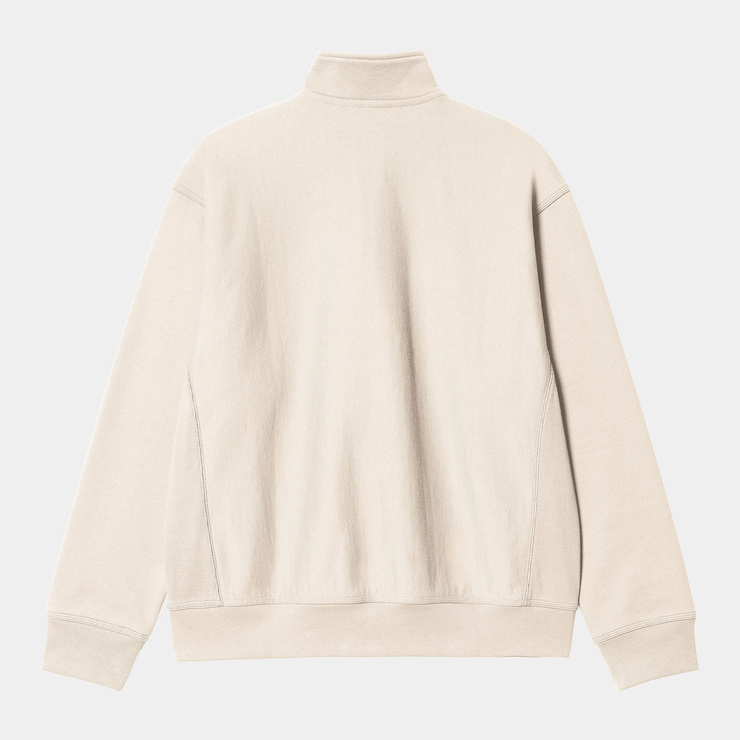 Carhartt WIP Mens Half Zip American Script Sweat Top - Moonbeam sold by The Foot Factory product image thumbnail 2