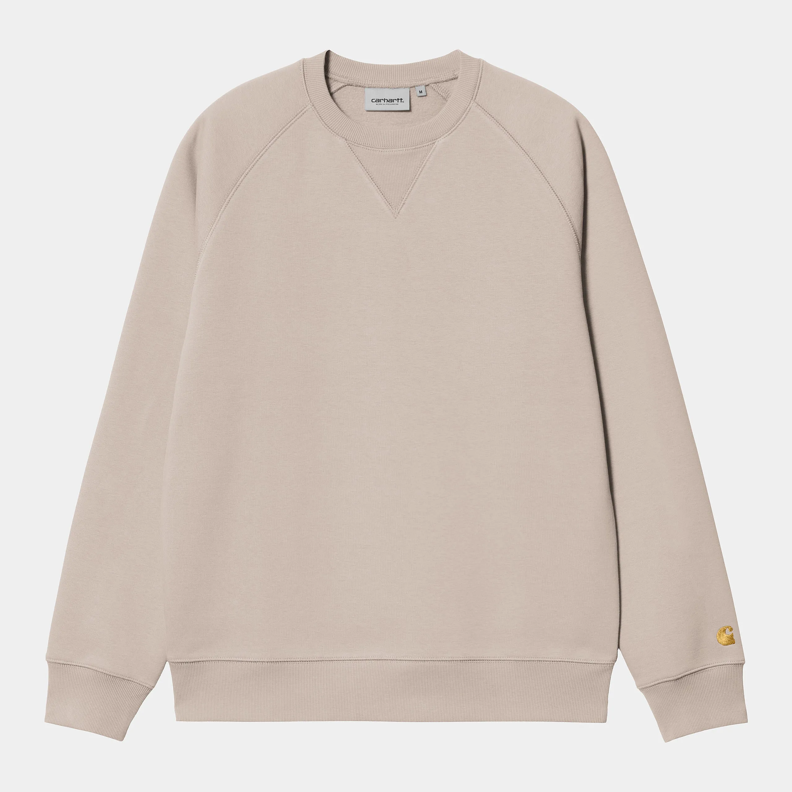 Carhartt WIP Mens Chase Sweat Top - Dusky Beige sold by The Foot Factory