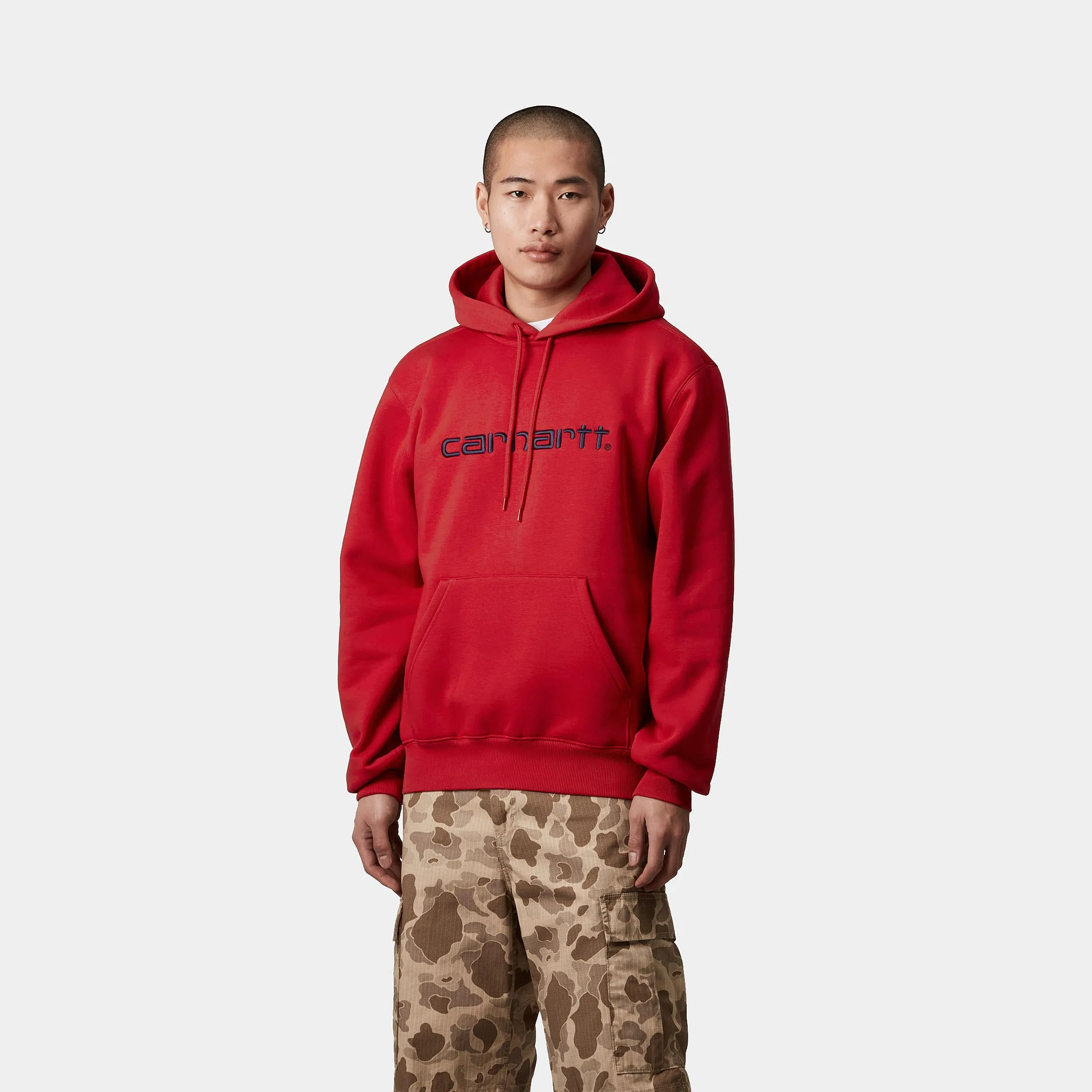 Carhartt WIP Mens Carhartt Hoodie - Cherry / Space sold by The Foot Factory product image thumbnail 3