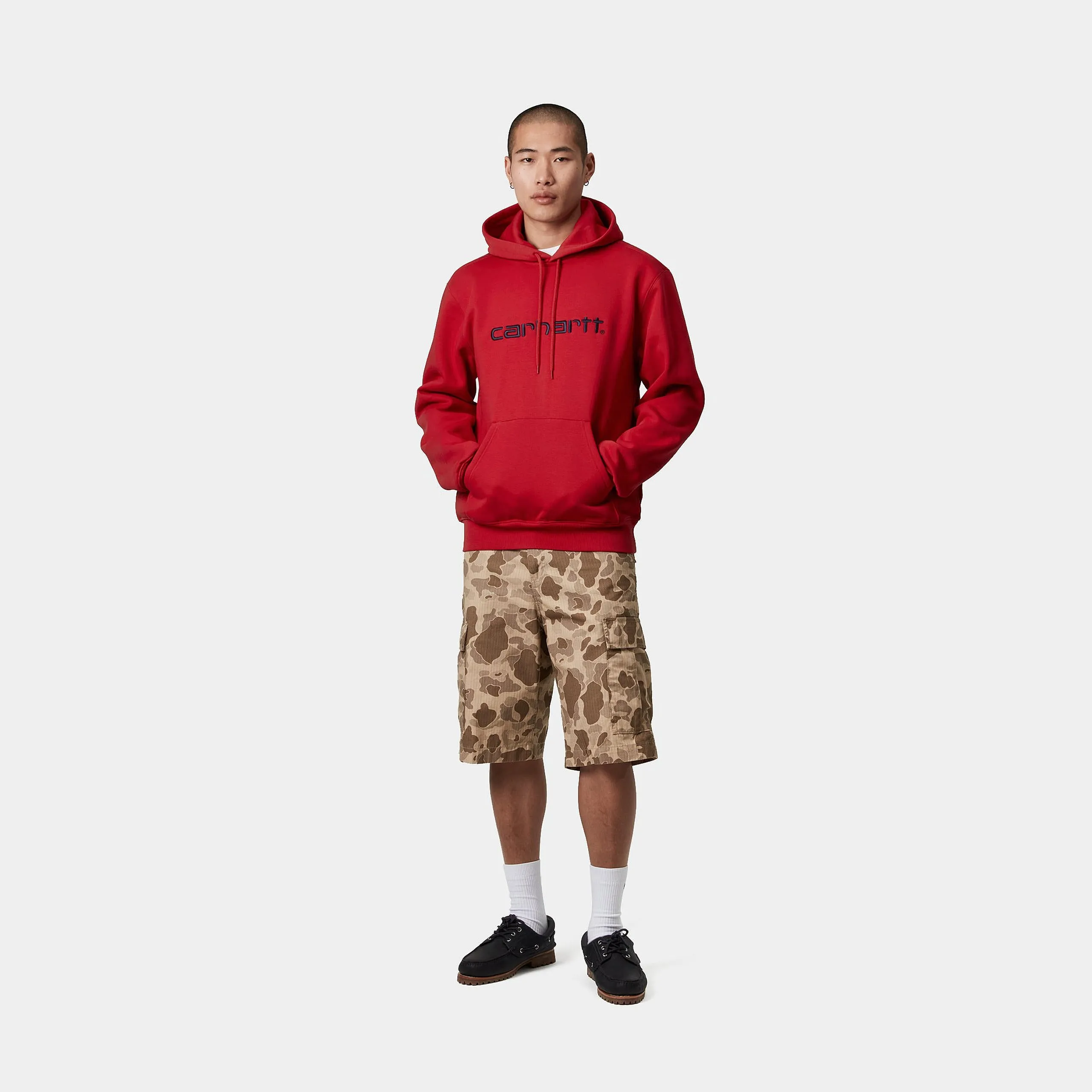 Carhartt WIP Mens Carhartt Hoodie - Cherry / Space sold by The Foot Factory product image thumbnail 5