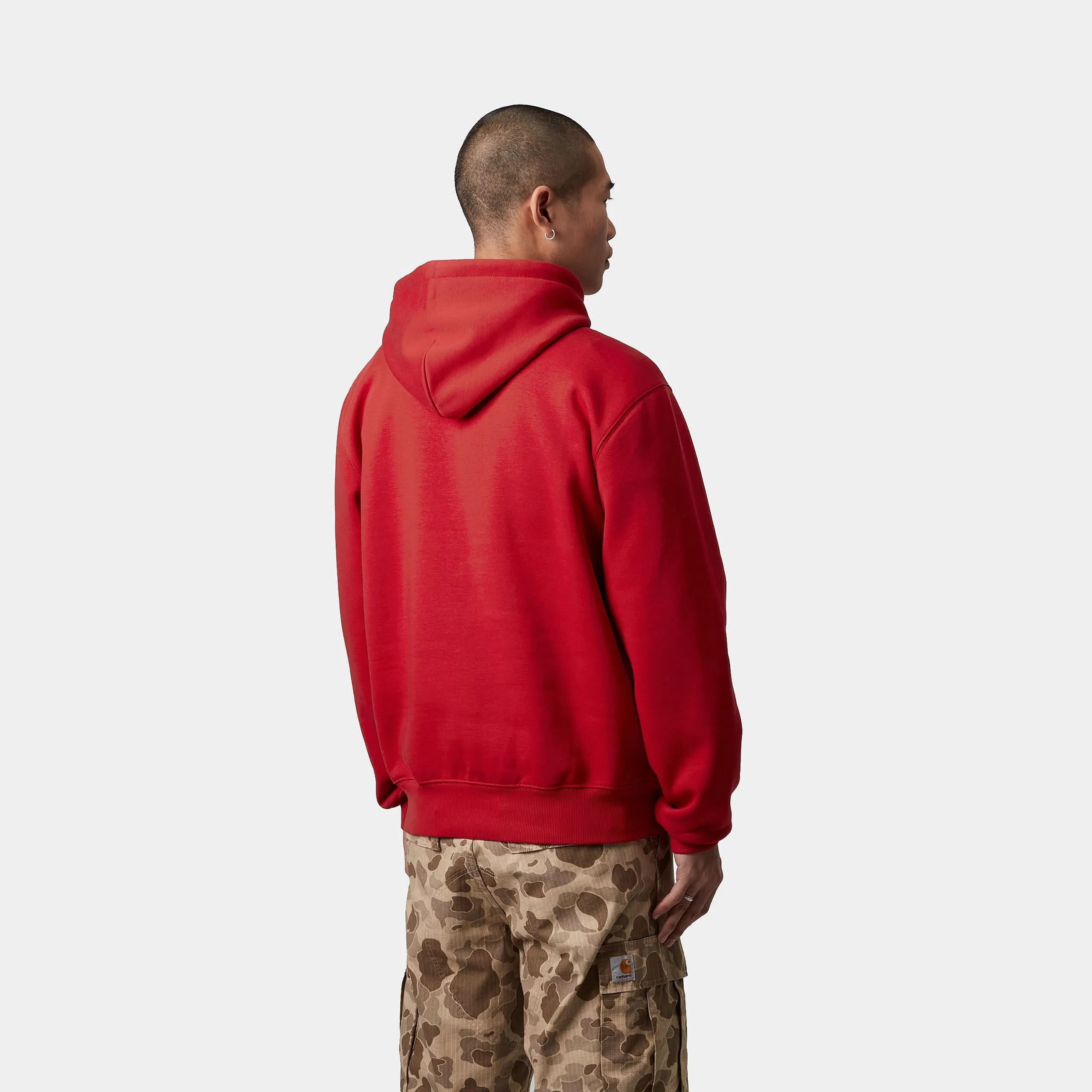 Carhartt WIP Mens Carhartt Hoodie - Cherry / Space sold by The Foot Factory product image thumbnail 4