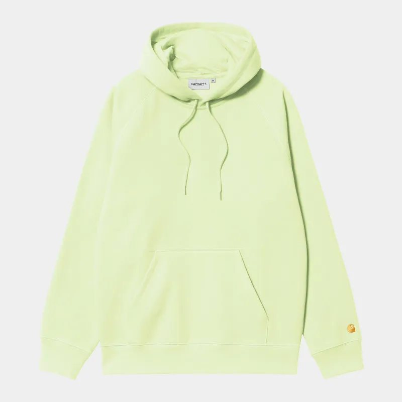 Carhartt WIP Mens Chase Hoodie - Air Green sold by The Foot Factory