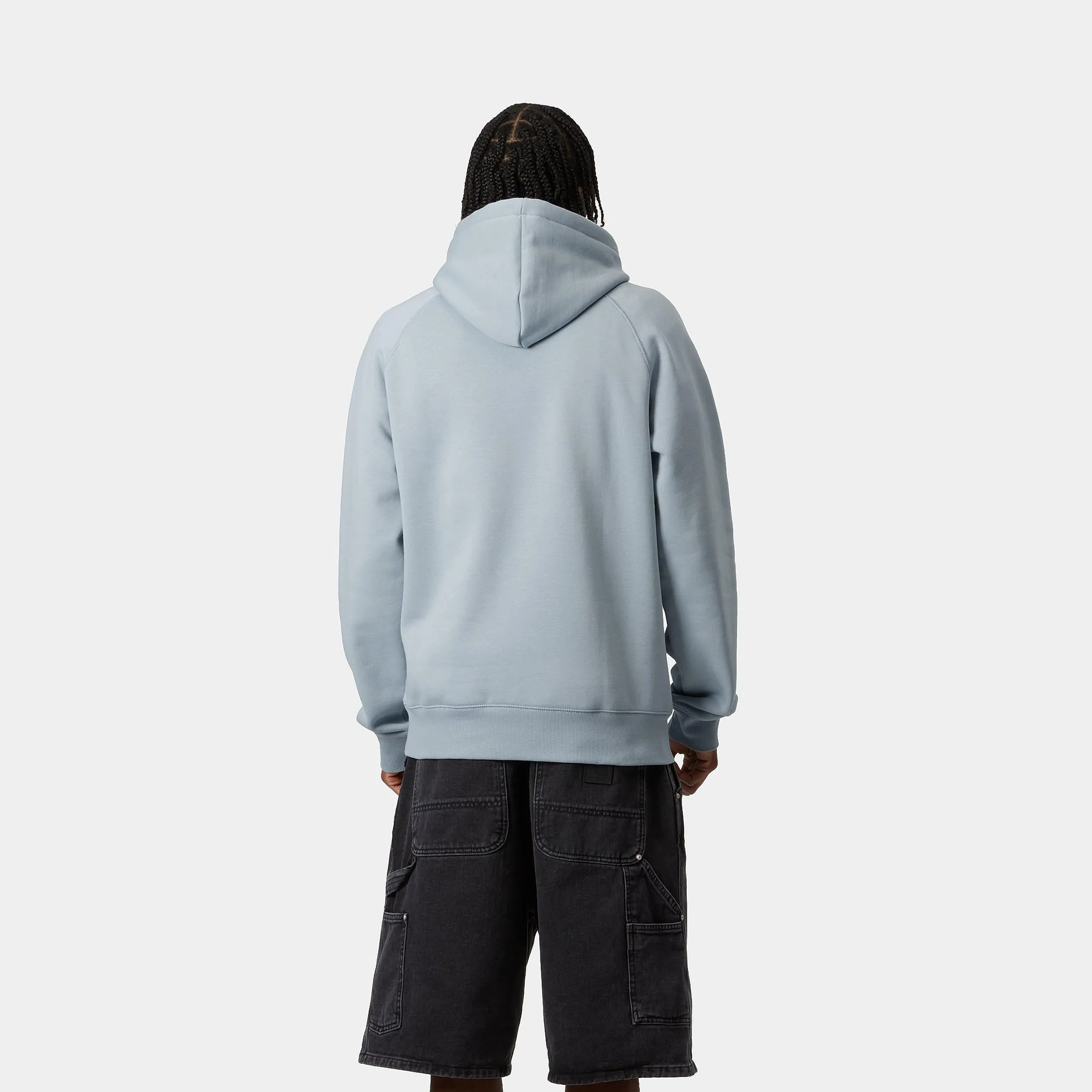 Carhartt WIP Mens Chase Hoodie - Frosted Blue sold by The Foot Factory product image thumbnail 4