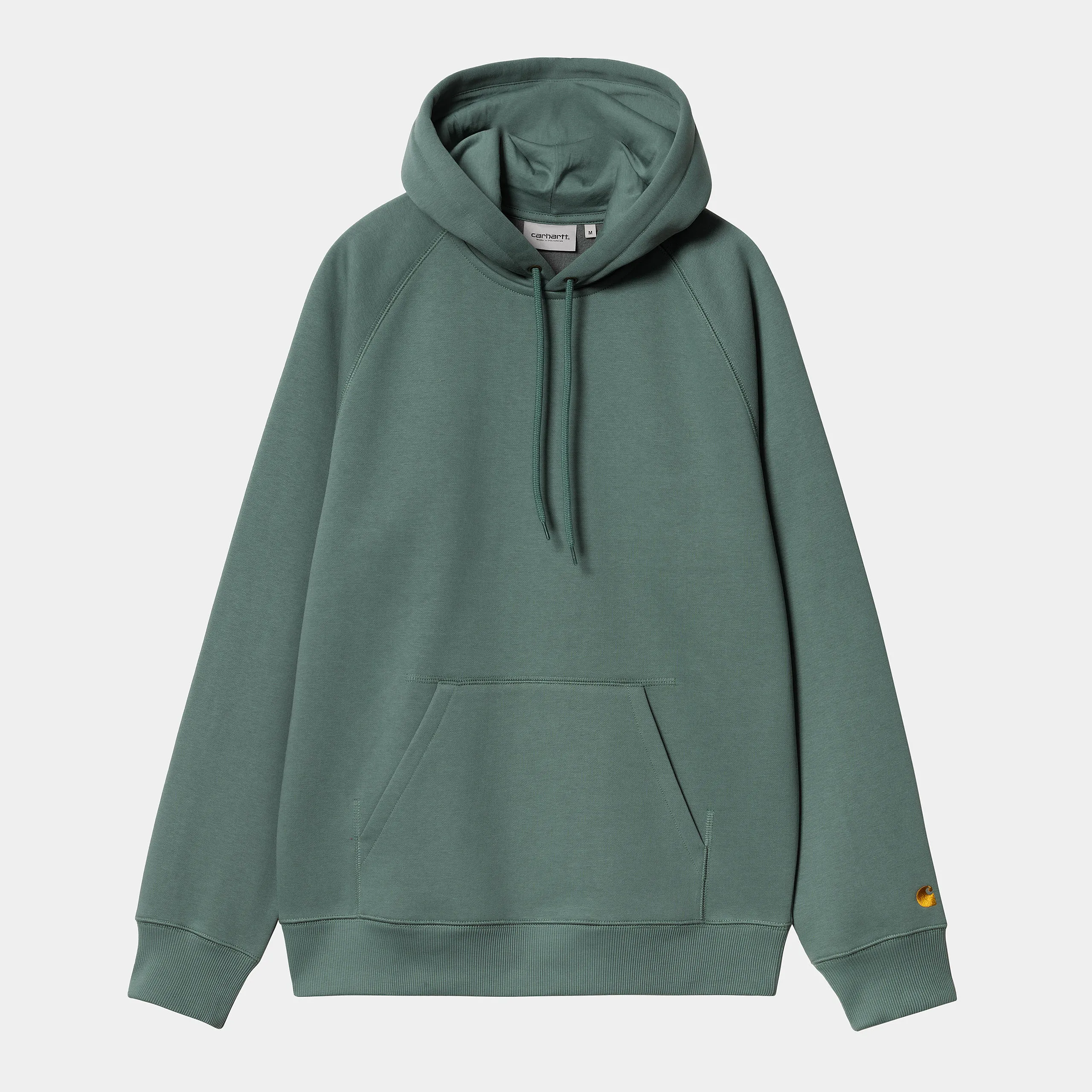 Carhartt WIP Mens Chase Hoodie - Silver Pine sold by The Foot Factory