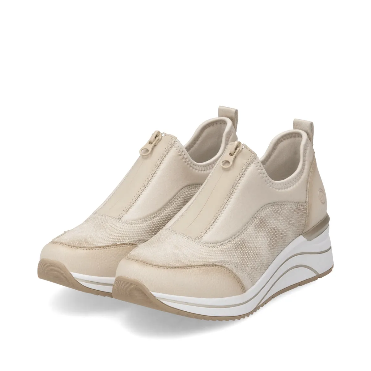 Remonte Womens Fashion Trainers - Beige sold by The Foot Factory product image thumbnail 2