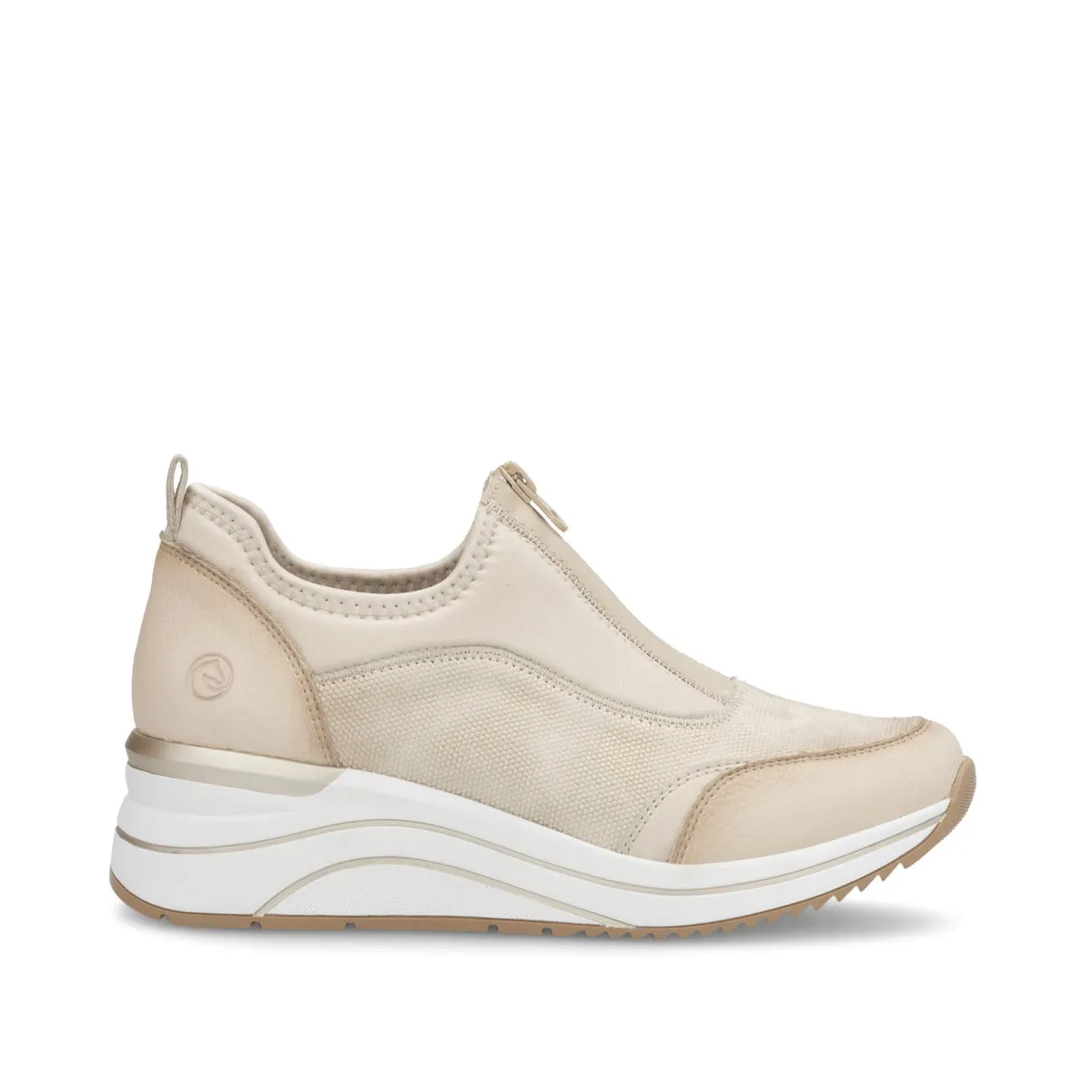 Remonte Womens Fashion Trainers - Beige sold by The Foot Factory
