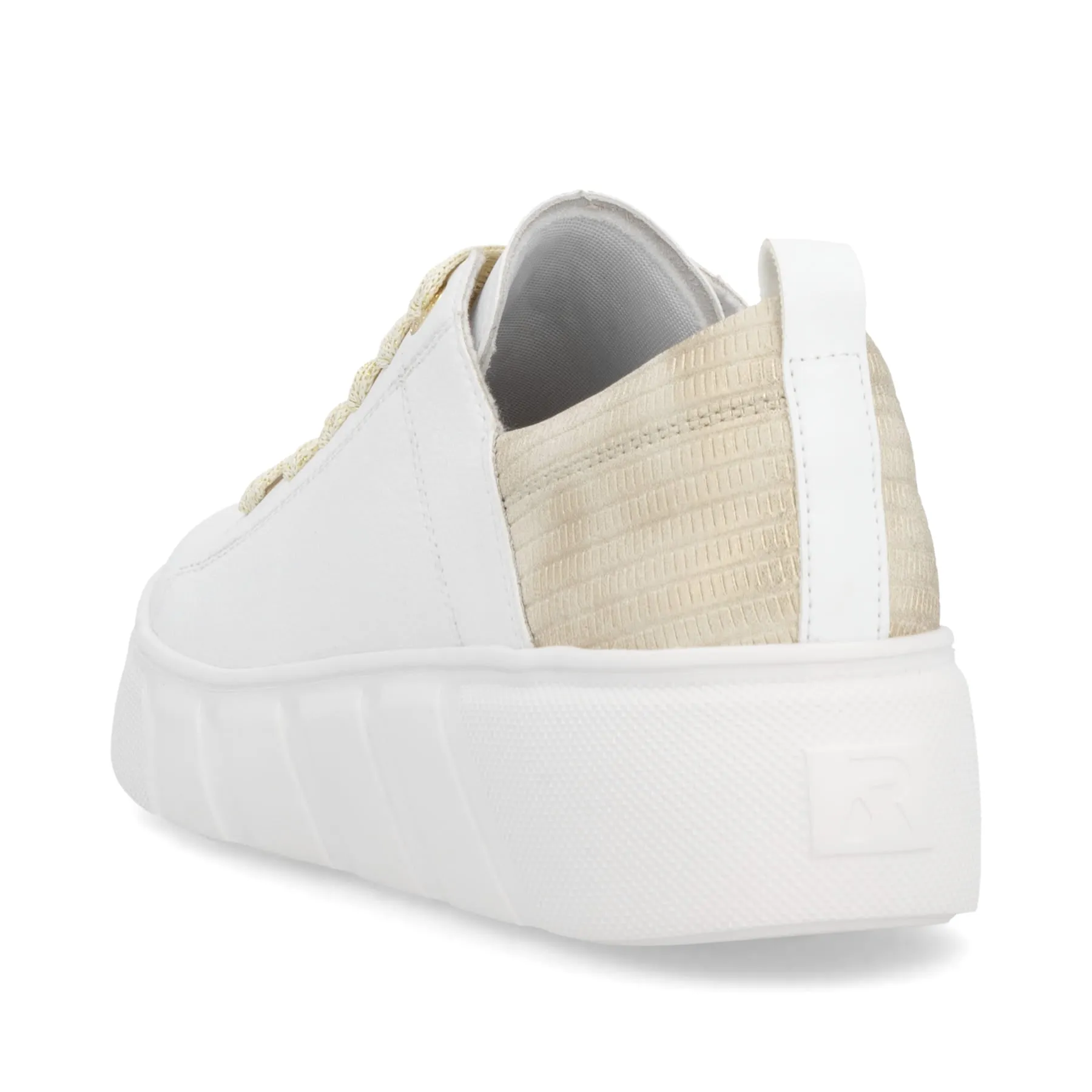 Rieker Womens Fashion Leather Trainers - White sold by The Foot Factory product image thumbnail 4