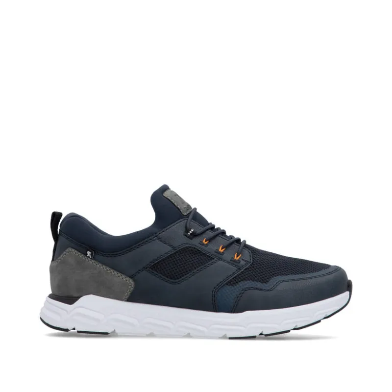 Rieker Mens Slip On Wide Trainers - Blue sold by The Foot Factory