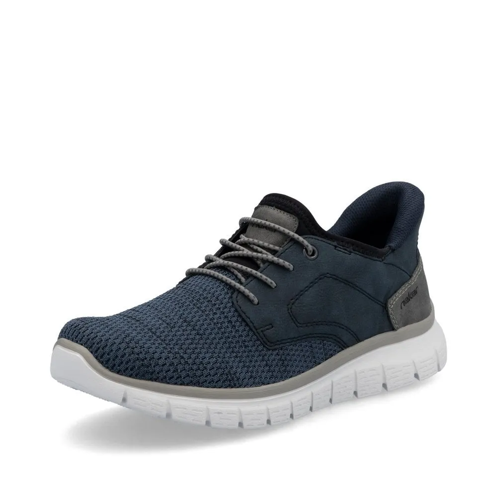 Rieker Mens Slip On Trainers - Blue sold by The Foot Factory product image thumbnail 2
