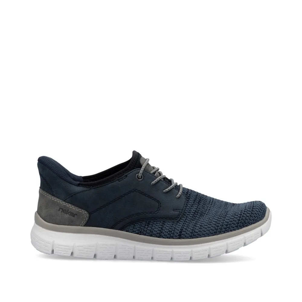 Rieker Mens Slip On Trainers - Blue sold by The Foot Factory