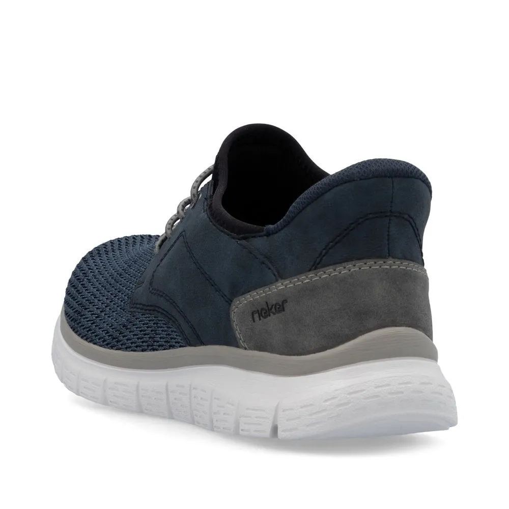 Rieker Mens Slip On Trainers - Blue sold by The Foot Factory product image thumbnail 4