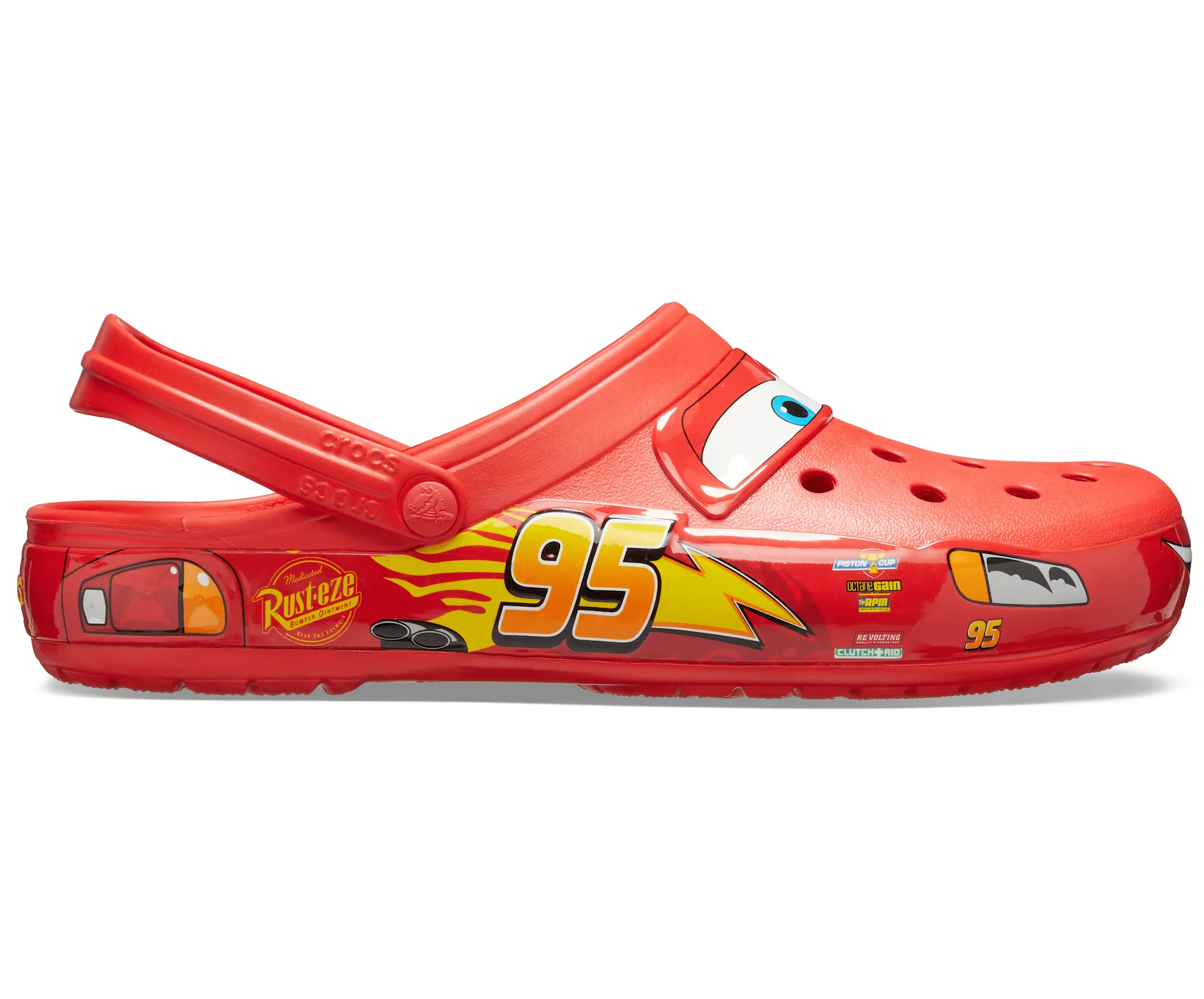 CROCS Unisex Lightning McQueen Classic Clog - Red sold by The Foot Factory