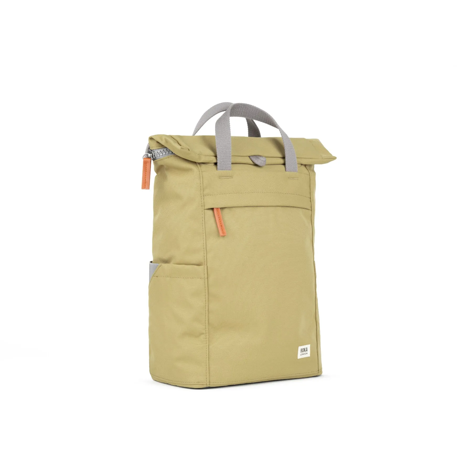 ROKA Finchley A Khaki Medium Recycled Canvas Bag sold by The Foot Factory product image thumbnail 2
