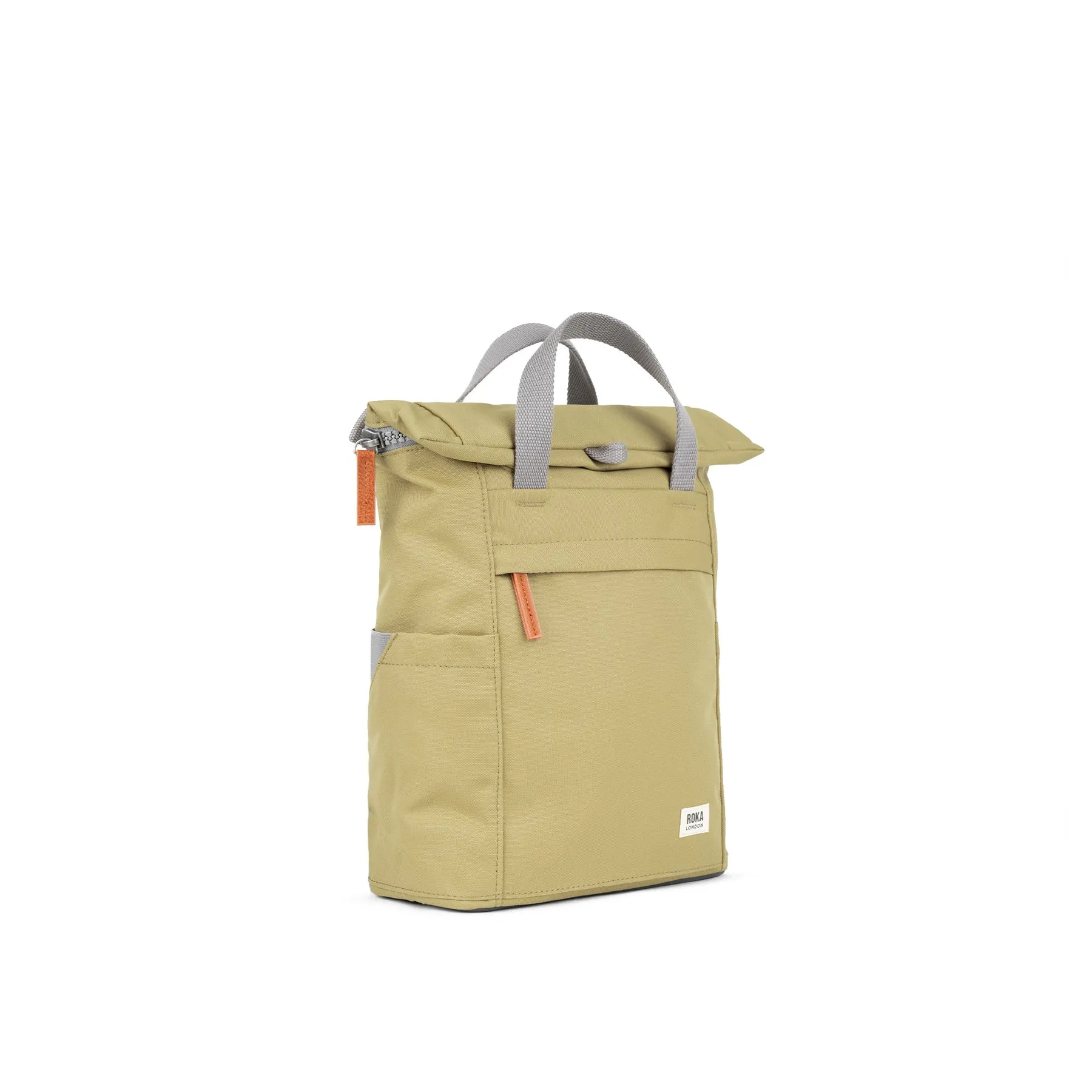 ROKA Finchley A Khaki Small Recycled Canvas Bag sold by The Foot Factory product image thumbnail 3
